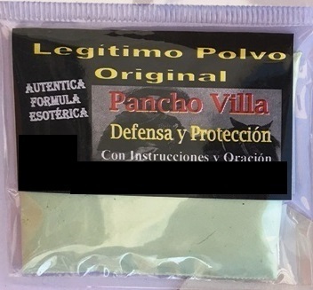 Polvo Esotérico Pancho Villa. Instrucciones y Oración