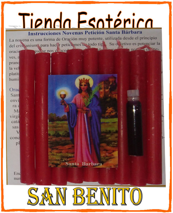 Novena Ritualizada y Consagrada Santa Bárbara, Protege contra Peligros