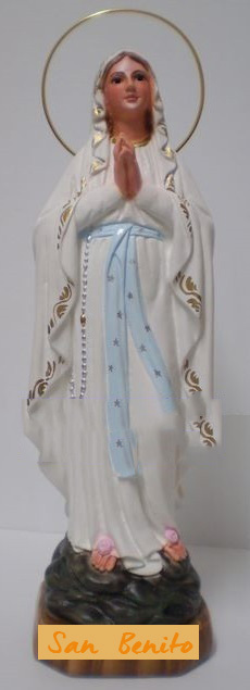 Figura Artesana Virgen de Lourdes (15cm)