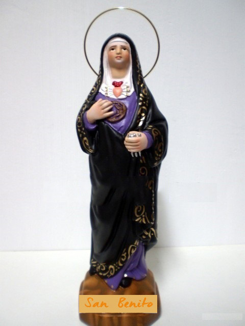 Figura Artesana Virgen la Dolorosa (25cm)