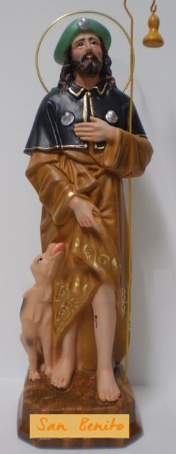 Figura Artesana Santo San Roque (15cm)