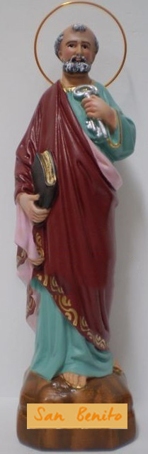 Figura Artesana Santo San Pedro (25cm)