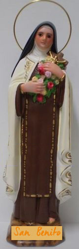 Figura Artesana Santa Teresita del Niño Jesús (25cm)