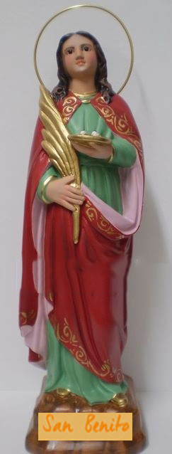 Figura Artesana Santa Lucia de Siracusa (15cm)