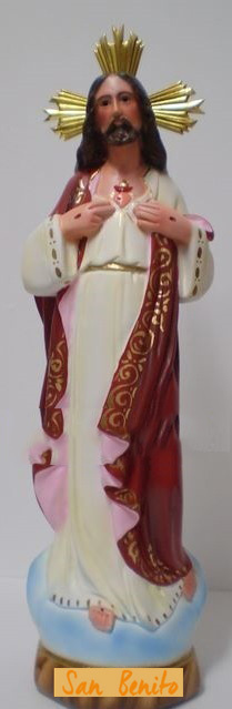 Figura Artesana Corazón de Jesús (15cm)