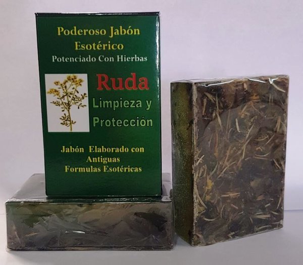Jabón Artesano de Propósito de Hierbas Ruda, Gran Protección.