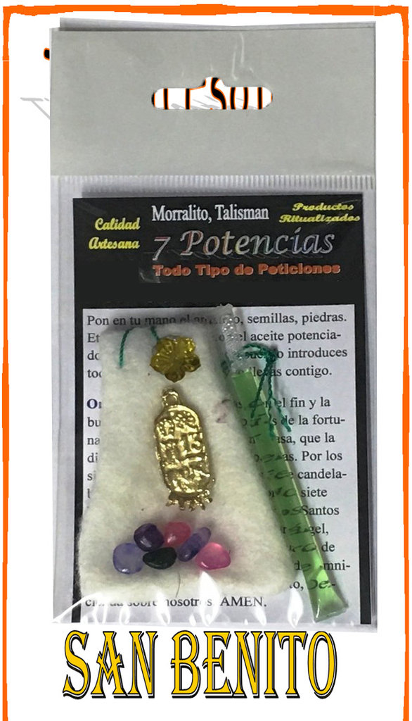 Amuleto Artesano Morralito de las 7 Potencias, Toda Petición