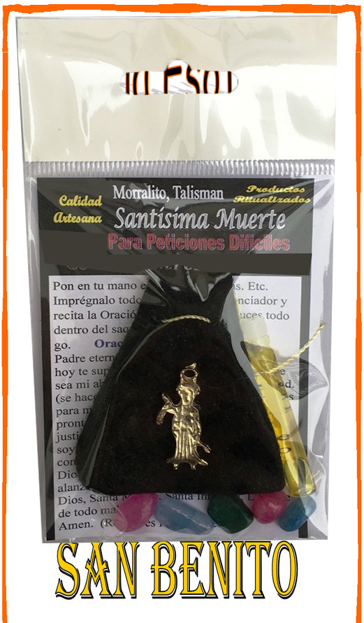 Amuleto Artesano Morralito de la Santísima Muerte, Petición Difícil