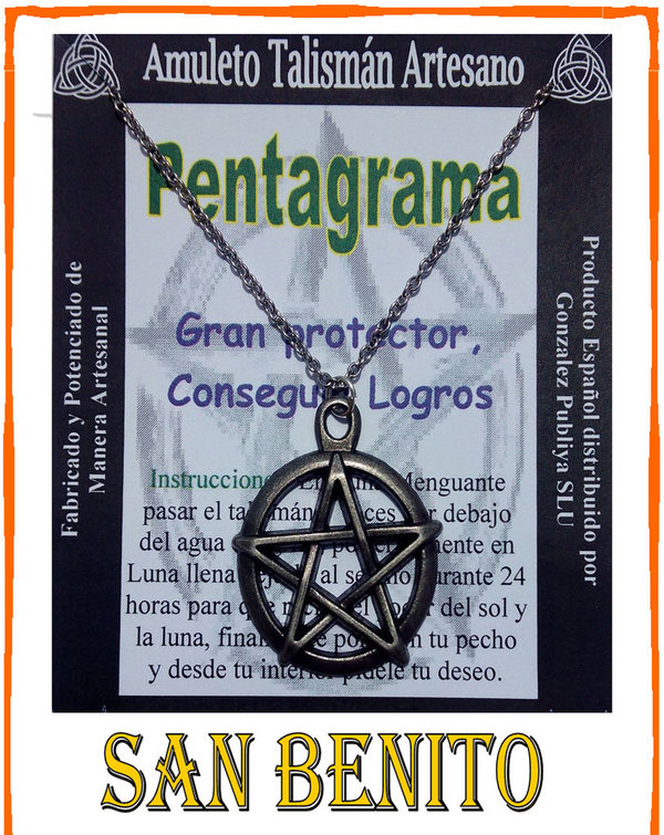 Talismán Artesano Pentagrama, Amuleto Protector