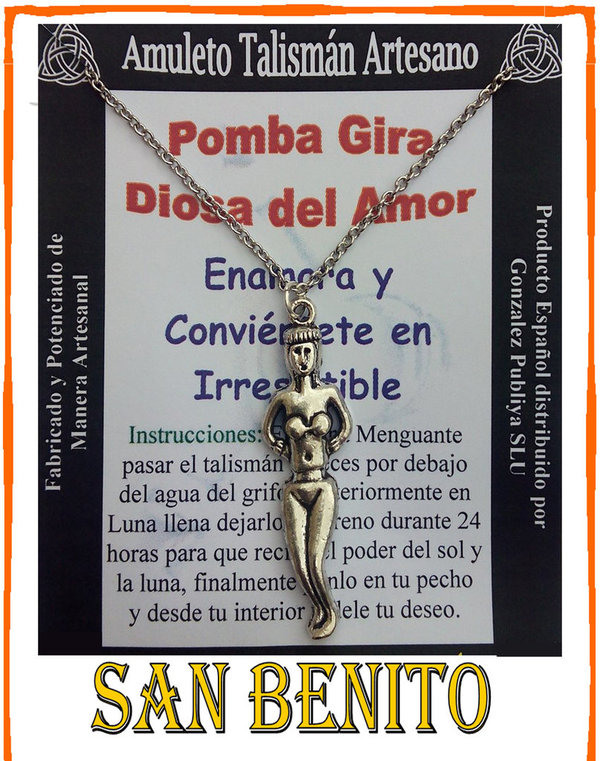 Talismán Artesano Pomba Gira, Amuleto Diosa del Amor