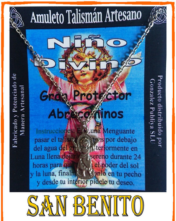 Talismán Artesano Niño Divino, Amuleto Abrecaminos