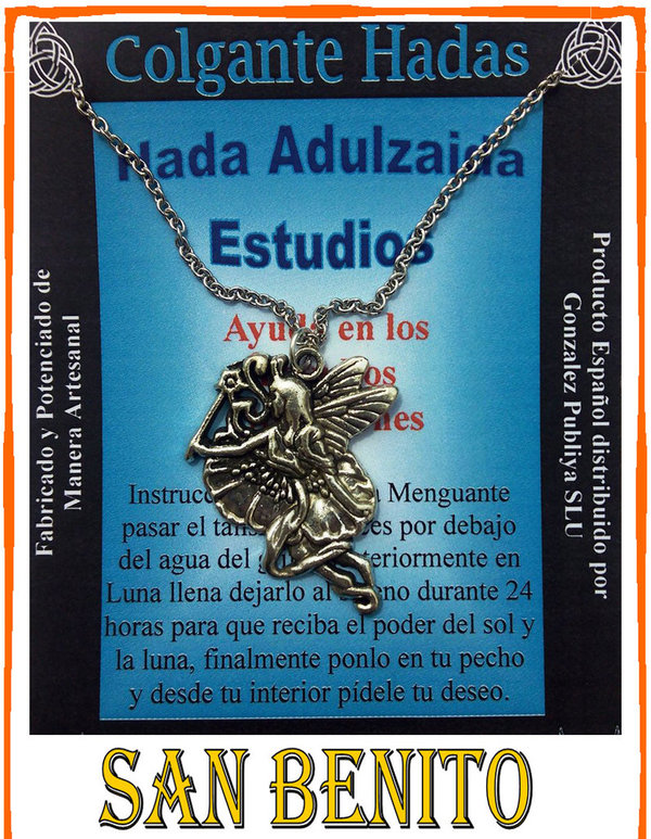 Amuleto Artesano Colgante Adulzaida, Hada de los Estudios