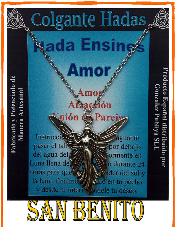 Amuleto Artesano Colgante Ensines, Hada del Amor