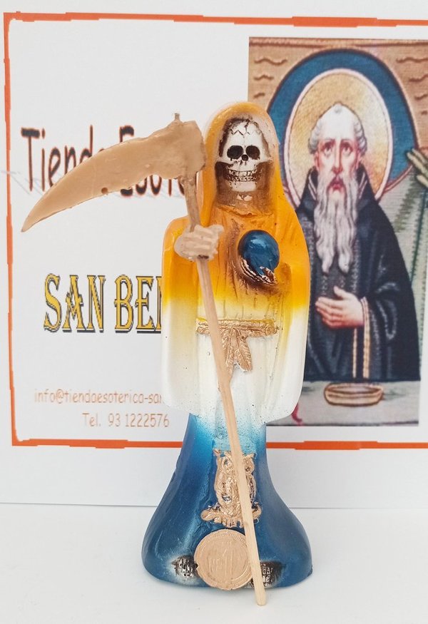Imagen Santa Muerte Abrecaminos 15x7, Resina.