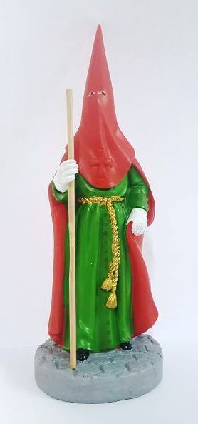Imagen Artesana en Resina Nazareno Verde y Rojo de 20cm