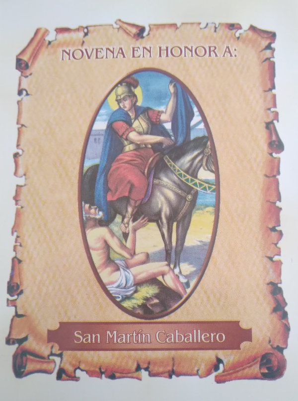 En Honor a San Martín Caballero, Novena en papel.